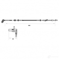 Датчик АБС BOSCH DF 11 Nissan Almera (N16) 2 Седан 2.2 dCi 136 л.с. 2003 – 2006 WS7553 0265007553