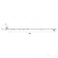 Датчик АБС BOSCH WS6816 DF 6 Ford Transit 6 (FD) Автобус 2.0 DI (FE. FF. FG) 86 л.с. 2000 – 2006 0265006816