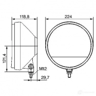 Прожектор BOSCH Rallye 225 Blue H0RGJZY 321589 0306003009 - Изображение 3