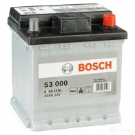 Аккумулятор 40 ач 340 а 12 в кальциевый [ca/ca] 175x175x190 BOSCH 304063 12V 40AH 340A 540 406 034 0092S30000 - Изображение 2