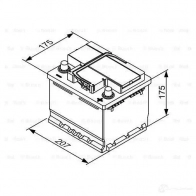 Аккумулятор 45 ач 300 а 12 в кальциевый [ca/ca] 207x175x175 BOSCH 545 200 030 0092T30010 12V 45AH 300A 304411 - Изображение 5