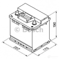 Аккумулятор 45 ач обратная 400 а 12 в Кальциевый [CA/CA] s3 207x175x190 BOSCH 12V 45Ah 400A 0092S30020 545 412 040 304067 - Изображение 6