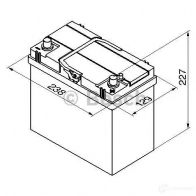 Аккумулятор 45 ач обратная 330 а 12 в Кальциевый [CA/CA] silver jis 238x129x227 BOSCH 545 156 033 12V 45Ah 330A 304137 0092S40210 - Изображение 5