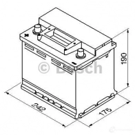 Аккумулятор 56 ач прямая 480 а 12 в Кальциевый [CA/CA] silver 242x175x190 BOSCH 0092S30060 12V 56Ah 480A 556 401 048 304075 - Изображение 5