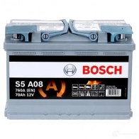 Аккумулятор 70 ач обратная 760 а 12 в agm start-stop agm 278x175x190 BOSCH 304357 S5 A08 0092S5A080 12V 760A 70AH - Изображение 2