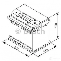 Аккумулятор 70 ач 650 а 12 в efb 278x175x190 BOSCH 0092S4E080 12V 650A 70AH 304185 S4 E08 - Изображение 4
