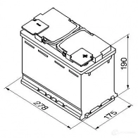 Аккумулятор 70 ач 760 а 12 в agm 278x175x190 BOSCH 304375 0092S60010 12V 70AH 760A 0092S60010-P or HT-70-P - Изображение 3