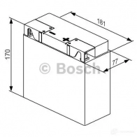 Аккумулятор ач 450 а 12 в литиевый 181x77x170 BOSCH 0986122634 51913 LION 333609 DHS4H5 - Изображение 5
