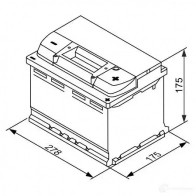 Аккумулятор 70 ач 650 а 12 в efb 278x175x190 BOSCH 12V 65AH 650A 565 500 065 0092S5E070 304367