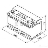 Аккумулятор 88 ач обратная 740 а 12 в Кальциевый [CA/CA] s3 353x175x175 BOSCH 588 403 074 0092S30120 12V 88Ah 740A 304081 - Изображение 5