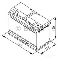 Аккумулятор 85 ач обратная 920 а 12 в Кальциевый [CA/CA] s5 393x175x190 BOSCH 585 400 080 304301 S5 011 0092S50110 - Изображение 6