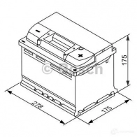 Аккумулятор 65 ач 650 а 12 в efb 278x175x175 BOSCH 304183 0092S4E070 S4 E07 12V 650A 65AH - Изображение 5