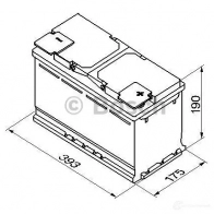 Аккумулятор 110 ач обратная 920 а 12 в Кальциевый [CA/CA] silver plus 393x175x190 BOSCH 12V 110Ah 920A 610 402 092 304305 0092S50150 - Изображение 5