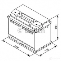 Аккумулятор 80 ач 730 а 12 в efb 315x175x190 BOSCH 730A 80AH 12V 304189 S4 E11 0092S4E110 - Изображение 4