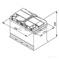 Аккумулятор 95 ач прямая 830 а 12 в Кальциевый [CA/CA] silver jis 306x173x225 BOSCH 595 405 083 304153 12V 95Ah 830A 0092S40290 - Изображение 5