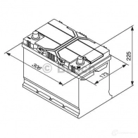 Аккумулятор 95 ач обратная 830 а 12 в Кальциевый [CA/CA] silver jis 306x173x225 BOSCH 304151 595 404 083 0092S40280 12V 95Ah 830A - Изображение 5