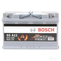 Аккумулятор 80 ач обратная 800 а 12 в agm s5 a05 315x175x190 BOSCH S5 A11 12V 800A 80AH 0092S5A110 304359 - Изображение 2