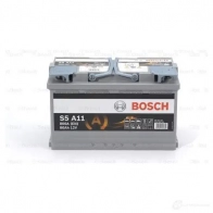 Аккумулятор 80 ач обратная 800 а 12 в agm s5 a05 315x175x190 BOSCH S5 A11 12V 800A 80AH 0092S5A110 304359 - Изображение 3