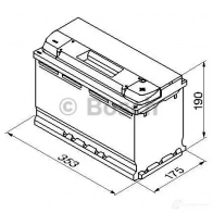 Аккумулятор 100 ач обратная 830 а 12 в Кальциевый [CA/CA] silver plus 353x175x190 BOSCH 0092S50130 600 402 083 304303 12V 100AH 830A - Изображение 5
