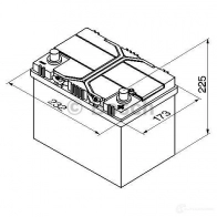 Аккумулятор 60 ач обратная 540 а 12 в Кальциевый [CA/CA] silver jis 232x173x225 BOSCH 304143 12V 60Ah 540A 560 410 054 0092S40240 - Изображение 5