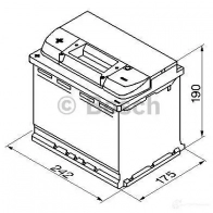 Аккумулятор 60 ач прямая 540 а 12 в Кальциевый [CA/CA] silver 242x175x190 BOSCH 12V 60Ah 540A 560 127 054 304117 0092S40060 - Изображение 6