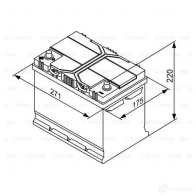 Аккумулятор 70 ач прямая 630 а 12 в Кальциевый [CA/CA] silver jis 261x175x220 BOSCH 570 413 063 12V 70Ah 630A 304149 0092S40270 - Изображение 4