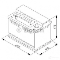 Аккумулятор 70 ач обратная 640 а 12 в Кальциевый [CA/CA] silver 278x175x175 BOSCH 570 144 064 304077 0092S30070 12V 70Ah 640A - Изображение 5
