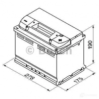 Аккумулятор 74 ач обратная 680 а 12 в Кальциевый [CA/CA] silver 278x175x190 BOSCH 574 012 068 304121 12V 74Ah 680A 0092S40080 - Изображение 5