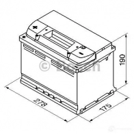 Аккумулятор 74 ач прямая 680 а 12 в Кальциевый [CA/CA] silver 278x175x190 BOSCH 304123 0092S40090 574 013 068 12V 74AH 680A - Изображение 6