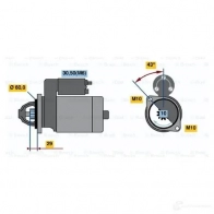 Стартер BOSCH R70-M45 12V (R) X8W37 0001107461 303113 - Изображение 4
