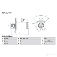 Стартер BOSCH 331879 IGZX3G 2 538 0986025380 - Изображение 3