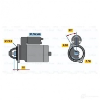 Стартер BOSCH 0001108217 303187 LHLZCY R74-L45 12V (R) - Изображение 5