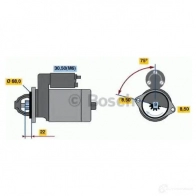 Стартер BOSCH DW (R) 12V 1,1 KW 303094 YAQW9Y8 0001107401 - Изображение 7