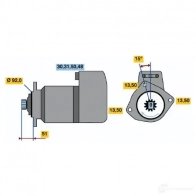 Стартер BOSCH 126471711 0001510025 QB (R) 24V 9,0 KW 0001510025 - Изображение 3