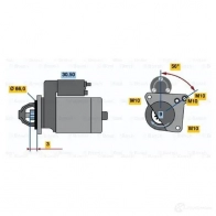Стартер BOSCH WQC5P 303050 0001106017 DW (R) 12V 0,9 KW - Изображение 7