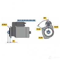 Стартер BOSCH 0001340505 QEFK46 HEP109-MP 24V (R) 1423135357 - Изображение 4