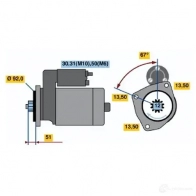 Стартер BOSCH YMPSL0Q 0001330004 1423135352 GVB (R) 24V 6,0 kW - Изображение 4