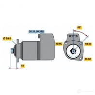 Стартер BOSCH 310390434 HJAAU KB (R) 24V 5,4 kW 0001416028