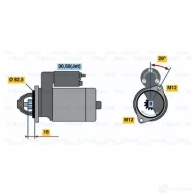 Стартер BOSCH 0001109064 R78-M28 12V (R) 303225 WC12N - Изображение 6