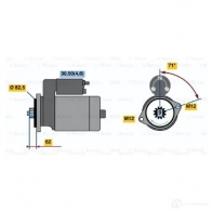 Стартер BOSCH 303415 SRPMFSK RF78-M45 12V (R) 0001125607 - Изображение 6