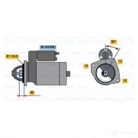 Стартер BOSCH 0001363130 YGBKDY 126309307 IF (R) 24V 3,2 kW - Изображение 2