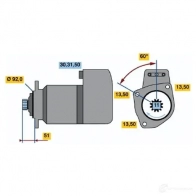 Стартер BOSCH KB (R) 24V 6,6 kW AQOUP2 303910 0001417045 - Изображение 3