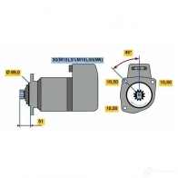 Стартер BOSCH 0001416022 KB (R) 24V 5,4 KW 7IDQO7 303874 - Изображение 2