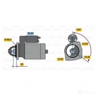 Стартер BOSCH 303715 B48TL9 0001263002 HX95-M 24V (R) - Изображение 4