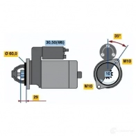 Стартер BOSCH R74-E35 12V (R) SR0815N 0001115072 303333 - Изображение 6