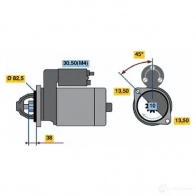 Стартер BOSCH BX369022 0001369022 IF (R) 12V 3,1 kW 63381212 - Изображение 3
