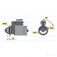 Стартер BOSCH 0001368012 1423135389 IF (R) 24V 4,0 kW BX368012 - Изображение 6