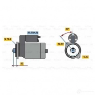 Стартер BOSCH 0001142001 CSRCUP 303453 SF74-L 12V (L) - Изображение 6