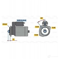 Стартер BOSCH 0001241021 O4IMP HEF95-L 24V (R) 303699 - Изображение 6