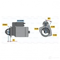 Стартер BOSCH NUM5E IF (R) 12V 3,0 kW 303807 0001367303 - Изображение 6